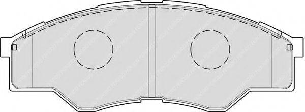 FERODO 24567 Комплект гальмівних колодок, дискове гальмо