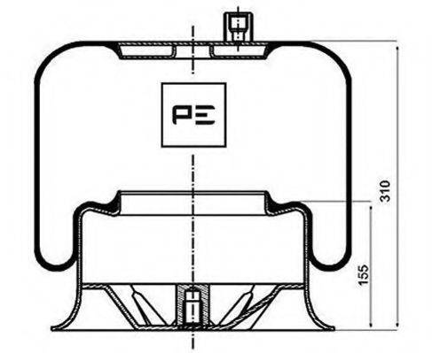 MERCEDES-BENZ 974 328 01 01 Кожух пневматичної ресори