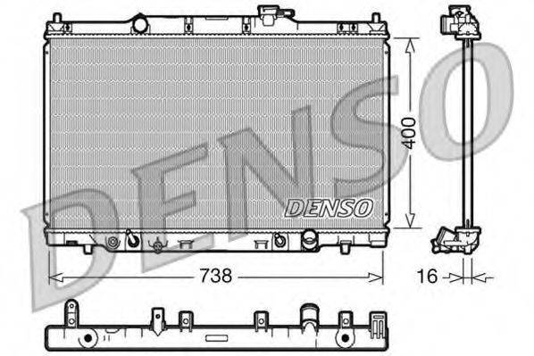 DENSO DRM40013 Радіатор, охолодження двигуна