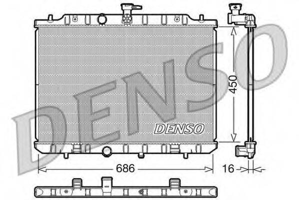 DENSO DRM46009 Радіатор, охолодження двигуна