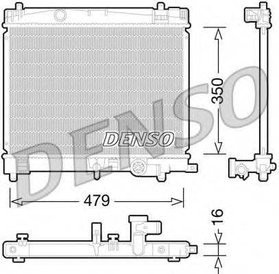 DENSO DRM50078 Радіатор, охолодження двигуна