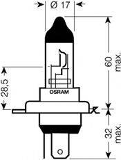 OSRAM 64193XR02B Лампа розжарювання, фара далекого світла; Лампа розжарювання, основна фара; Лампа розжарювання, протитуманна фара; Лампа розжарювання, основна фара; Лампа розжарювання, фара далекого світла; Лампа розжарювання, протитуманна фара