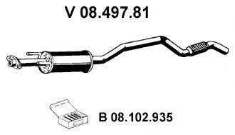 OPEL 58 52 886 Передглушувач вихлопних газів