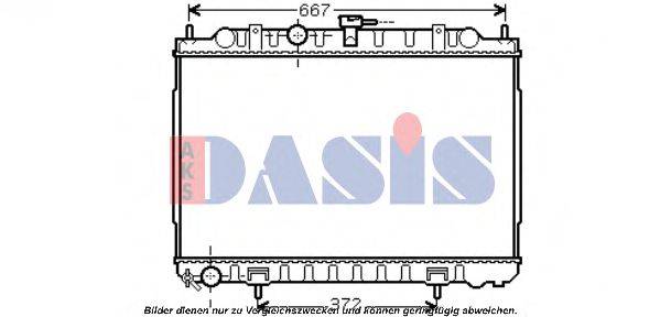 AKS DASIS 070118N Радіатор, охолодження двигуна