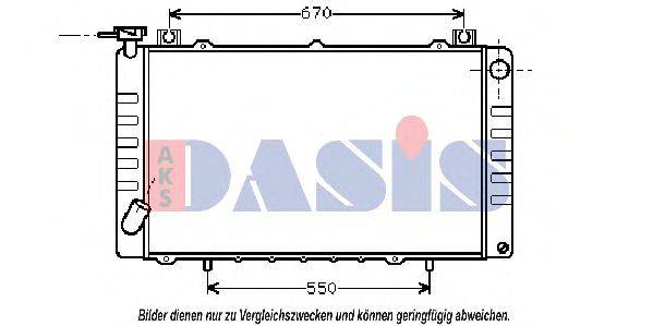 AKS DASIS 070620N Радіатор, охолодження двигуна