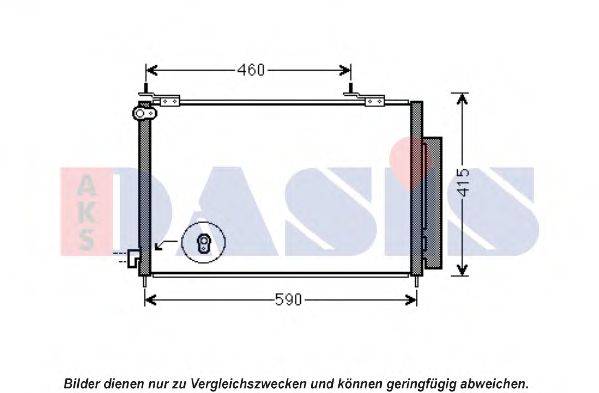 AKS DASIS 102031N Конденсатор, кондиціонер