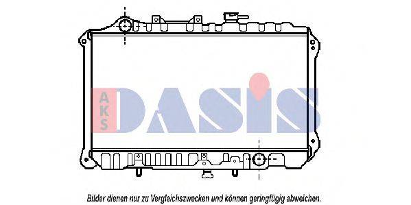 AKS DASIS 110023N Радіатор, охолодження двигуна