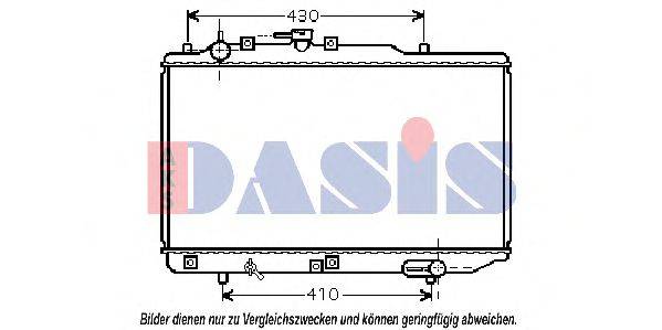 AKS DASIS 110068N Радіатор, охолодження двигуна
