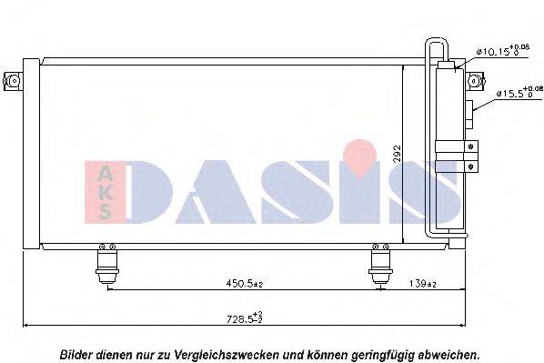 AKS DASIS 142024N Конденсатор, кондиціонер