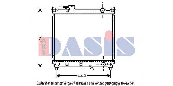 AKS DASIS 320006N Радіатор, охолодження двигуна