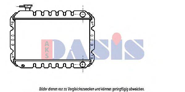 AKS DASIS 2201701 Радіатор, охолодження двигуна