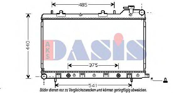 AKS DASIS 350019N Радіатор, охолодження двигуна