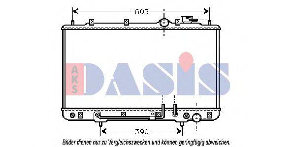 AKS DASIS 560140N Радіатор, охолодження двигуна