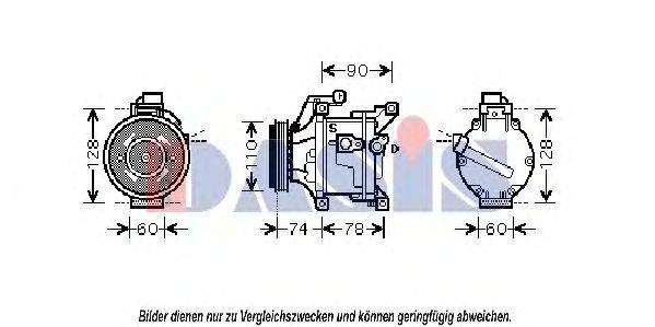 AKS DASIS 851014N Компресор, кондиціонер