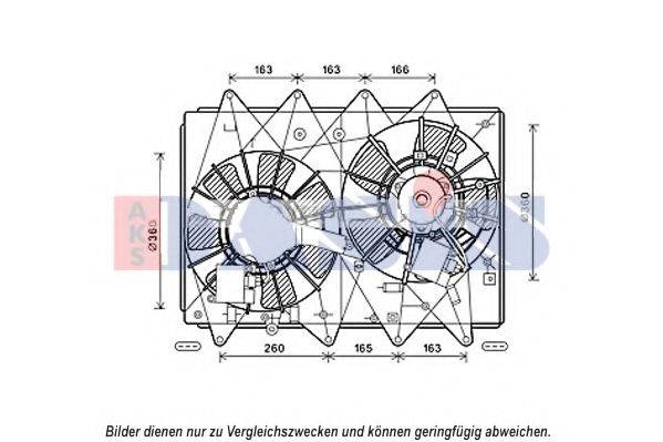 MAZDA CY0315025E Вентилятор, охолодження двигуна