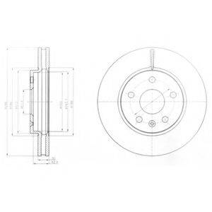 OPEL 135O13O7 гальмівний диск