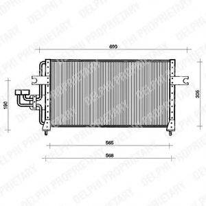 DELPHI TSP0225032 Конденсатор, кондиціонер