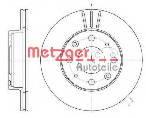 METZGER 636810 гальмівний диск