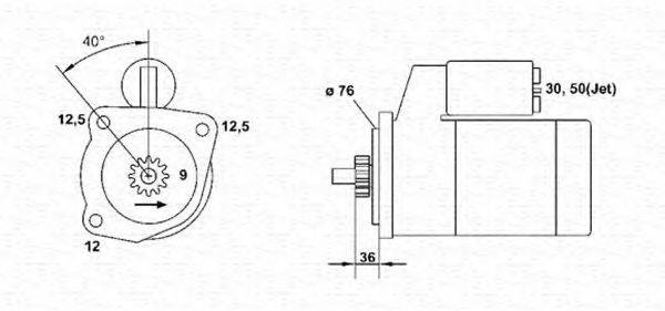 MAGNETI MARELLI 943241136010 Стартер