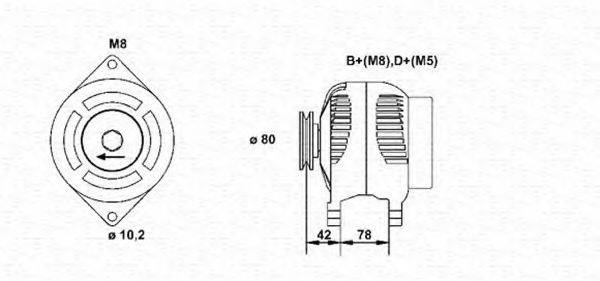 MAGNETI MARELLI 943355029010 Генератор