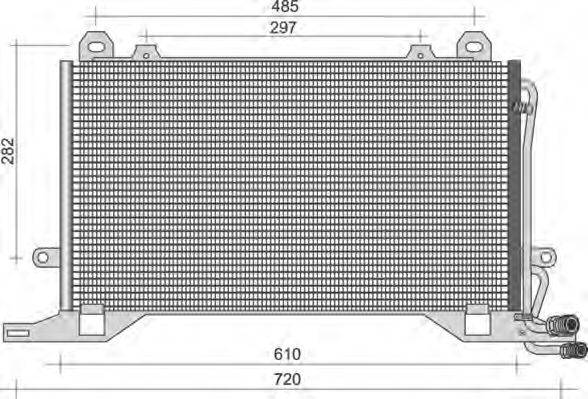 MAGNETI MARELLI 350203495000 Конденсатор, кондиціонер