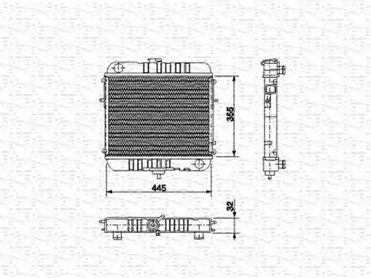 KAGER 31-3024 Радіатор, охолодження двигуна